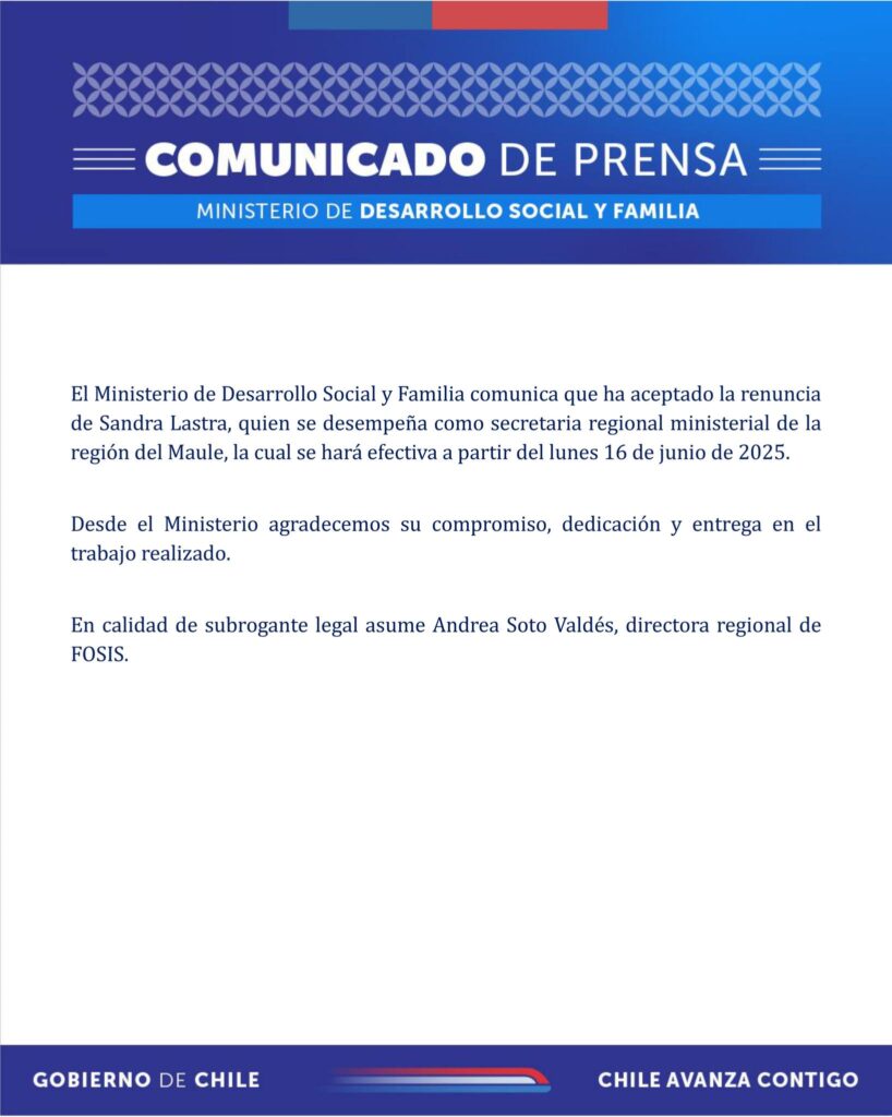 Renuncia de Seremi de Desarrollo Social en el Maule desata acusaciones de presión política 2 506213056 1281390083996331 5492215288739902100 n 1